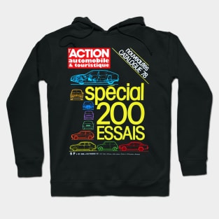 1970s FRENCH CAR MAGAZINE COVER Hoodie